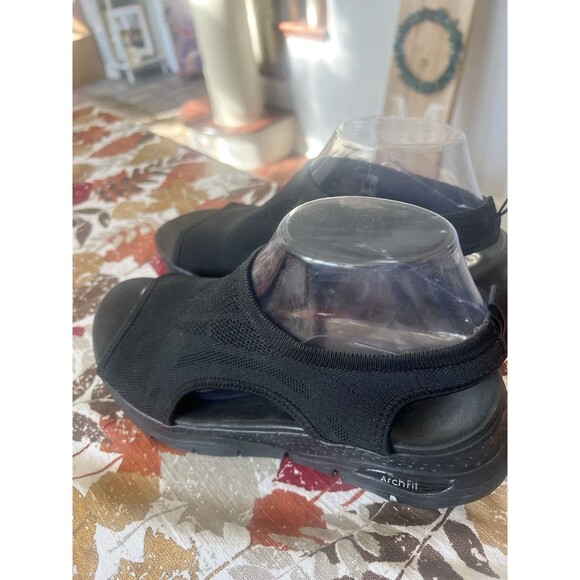 Skechers Arch Fit City Catch Sandals Womens Size 8 Black Slingback Open Toe - Picture 2 of 10